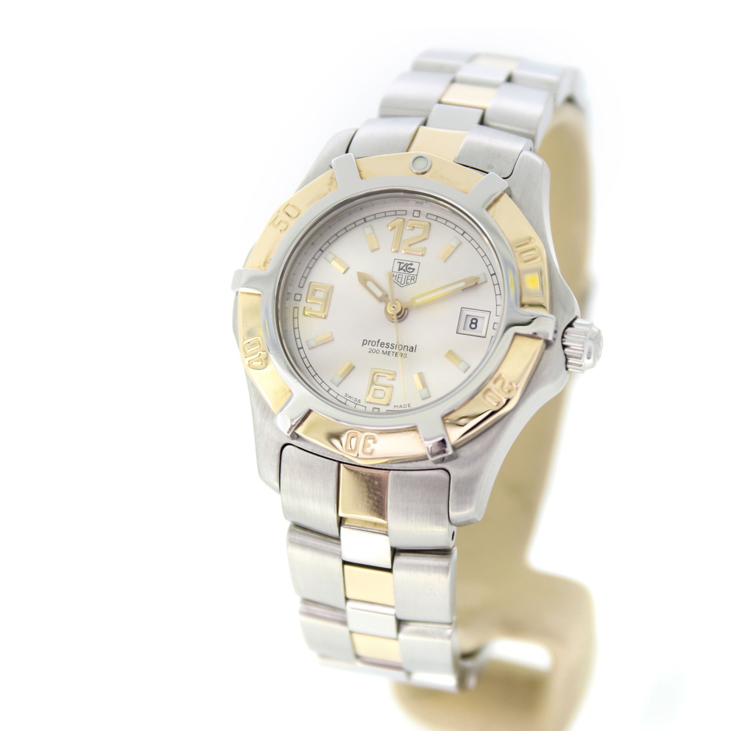 TAG Heuer Aquaracer WN1353 (Unknown (random serial)) - Silver dial 29 mm Gold/Steel case (1/6)