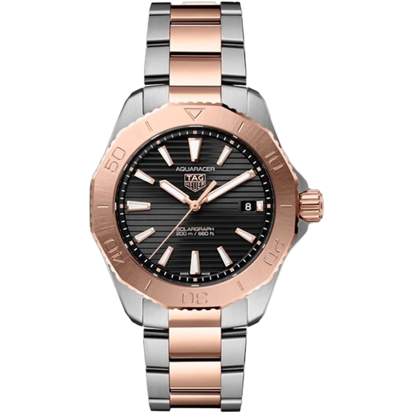 TAG Heuer Aquaracer WBP1121.BB0003 (2026) - Zwart wijzerplaat 40mm Goud/Staal (1/1)