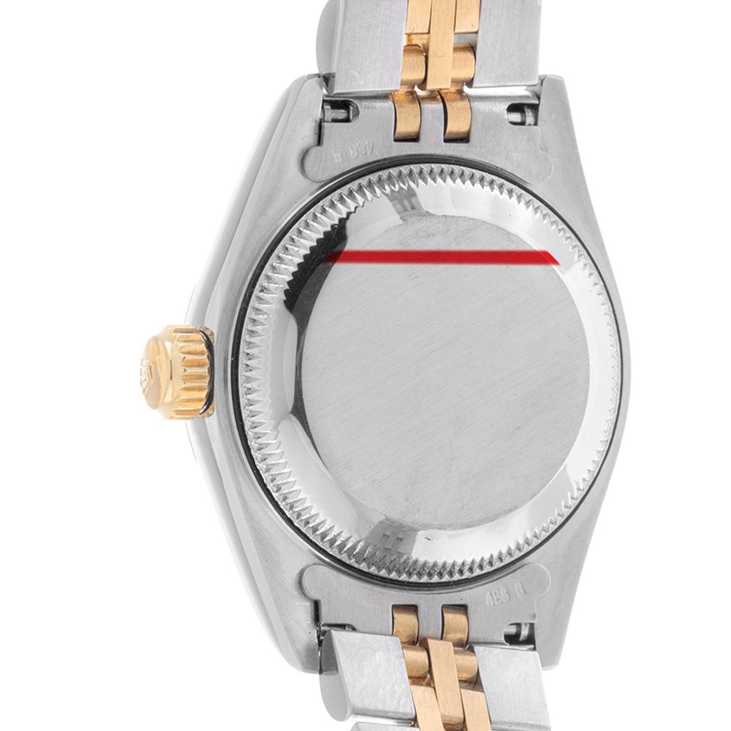 Rolex Lady-Datejust 69173 (2001) - Champagne wijzerplaat 26mm Goud/Staal (5/6)