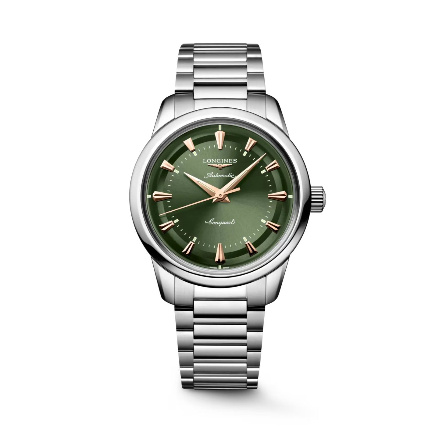 Longines Conquest Heritage L1.649.4.02.6 (2025) - Green dial 38 mm Steel case (1/1)