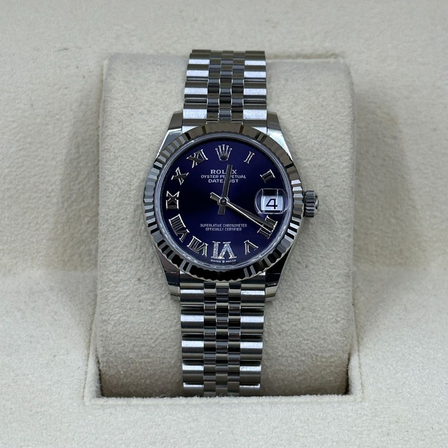 Rolex Datejust 31 278274 (2024) - Purple dial 31 mm Steel case (6/8)