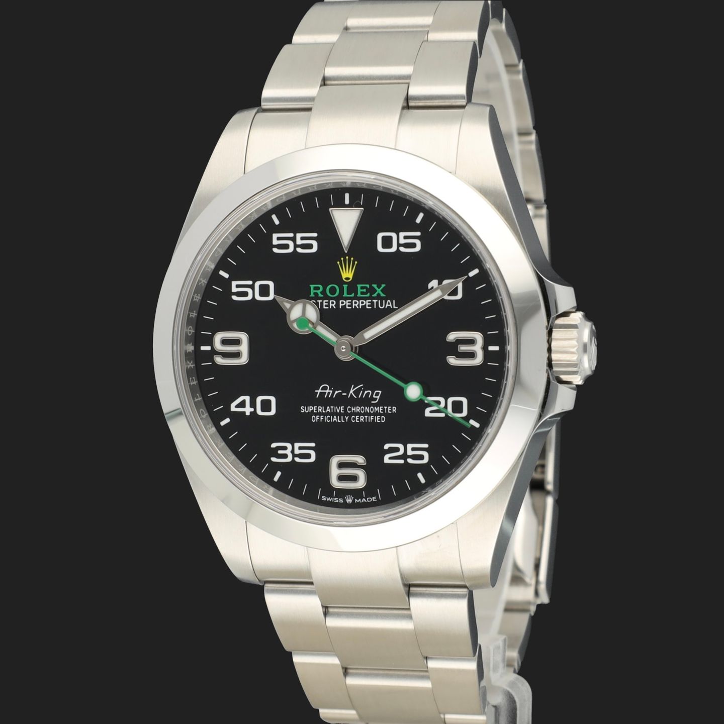 Rolex Air-King 126900 (2023) - Black dial 40 mm Steel case (1/8)