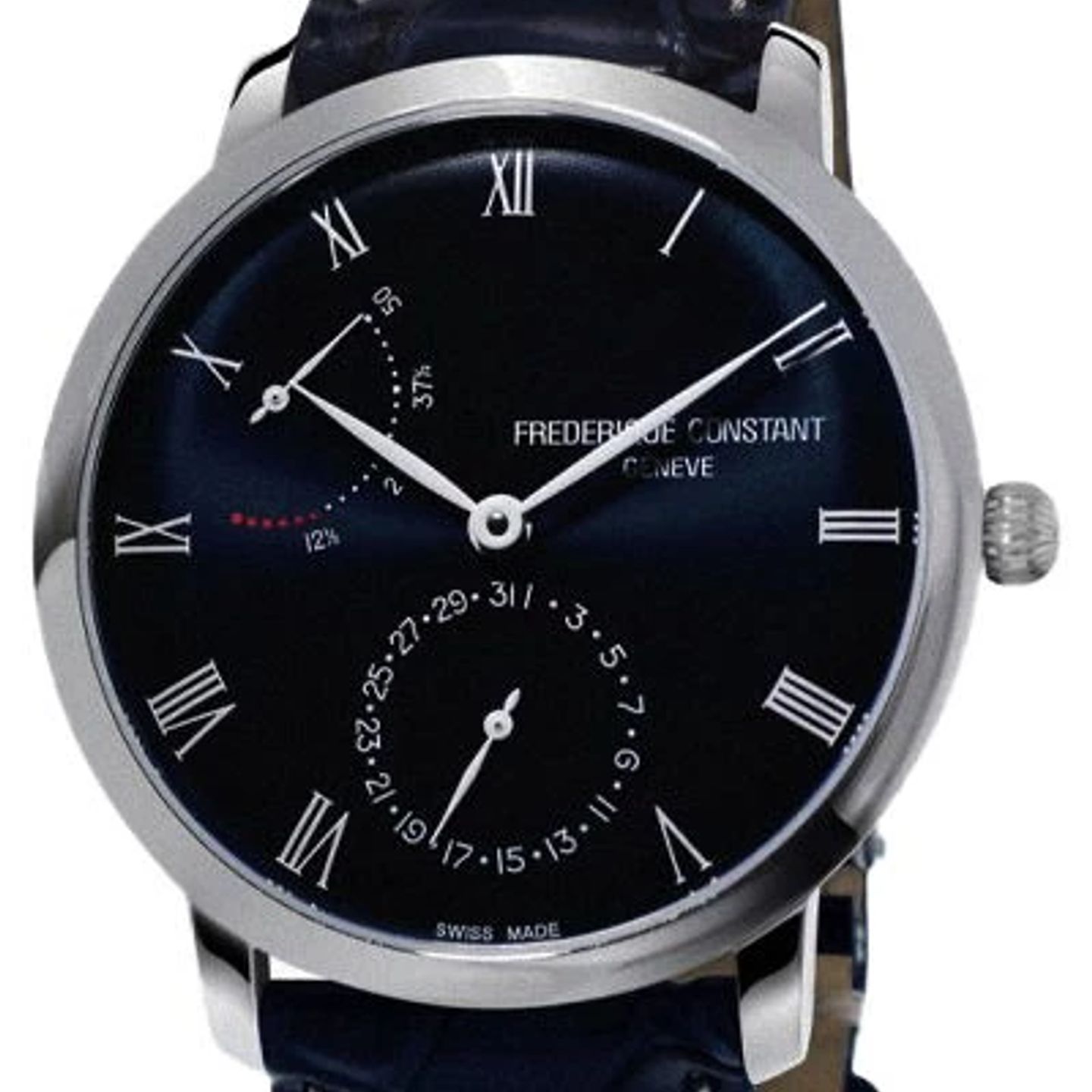 Frederique Constant Manufacture Slimline FC-723NR3S6 (2024) - Blauw wijzerplaat 40mm Staal (1/2)