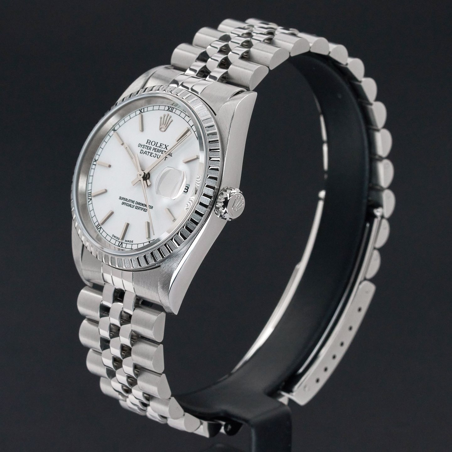Rolex Datejust 36 16220 (1999) - Zilver wijzerplaat 36mm Staal (4/8)