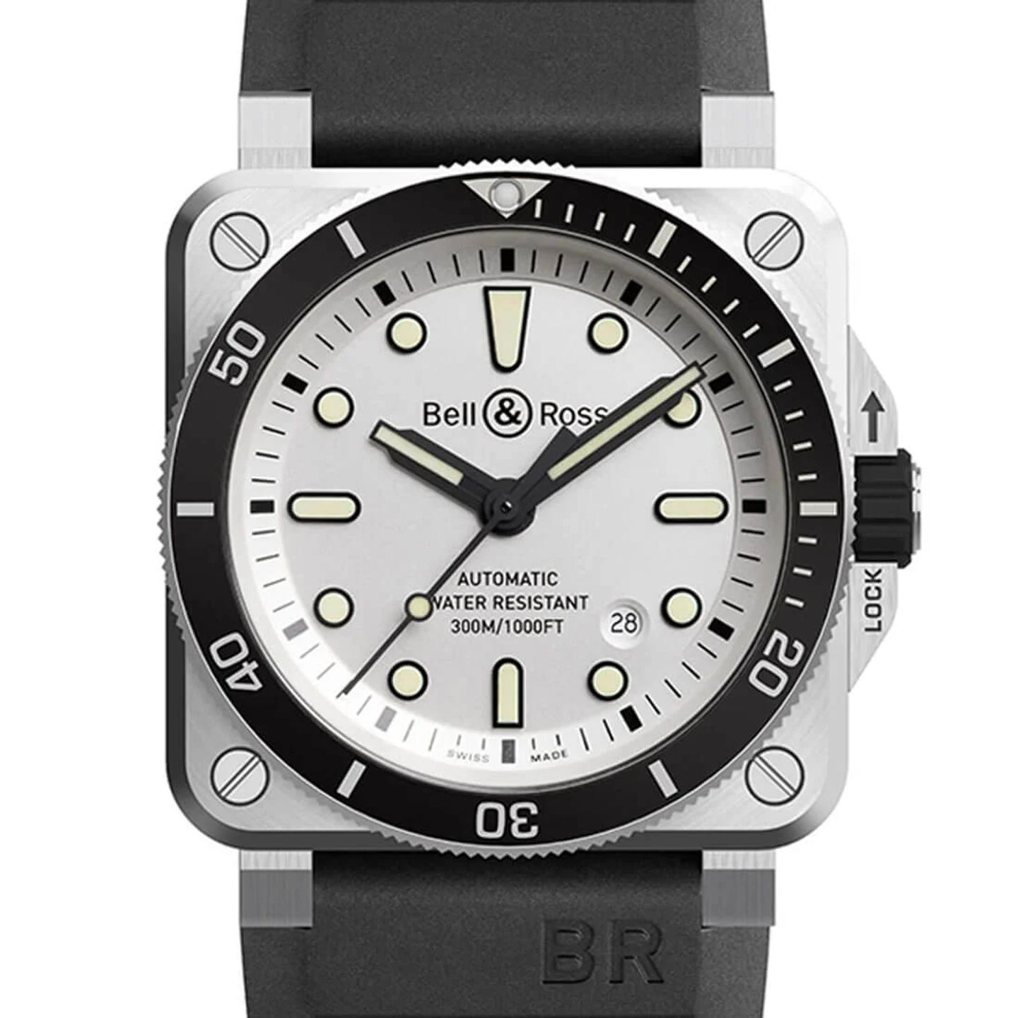 Bell & Ross BR 03-92 Steel BR0392-D-WH-ST/SRB - (2/3)