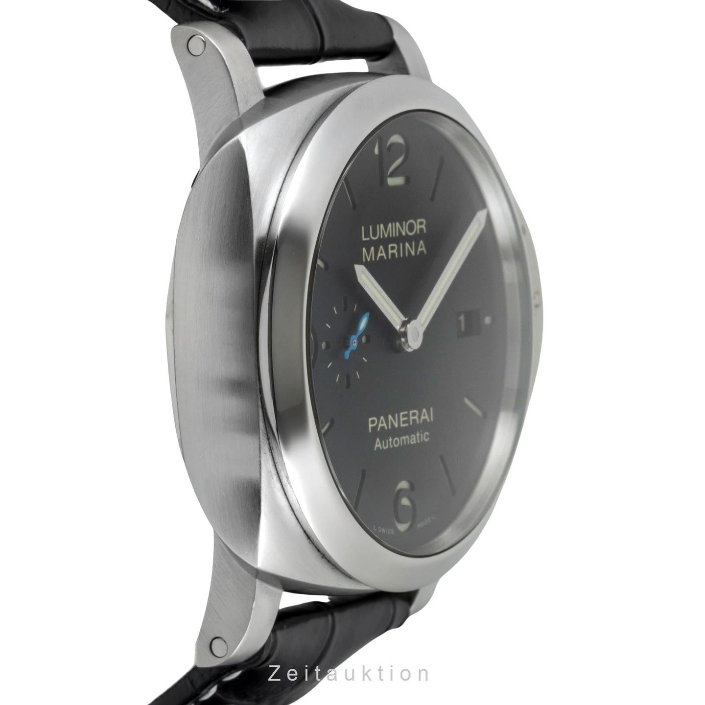 Panerai Luminor Marina 1950 3 Days Automatic PAM01312 (Onbekend (willekeurig serienummer)) - Zwart wijzerplaat 44mm Staal (6/8)