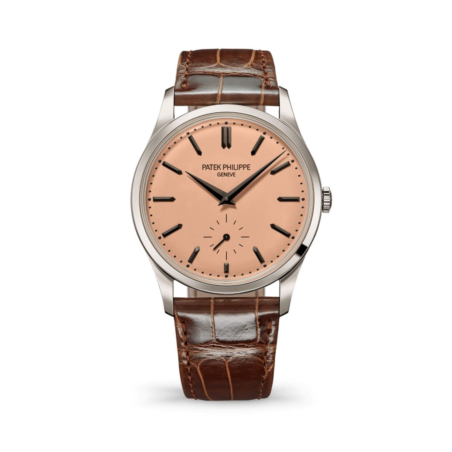 Patek Philippe Calatrava 6196P-001 (2025) - Roze wijzerplaat 38mm Platina (1/1)