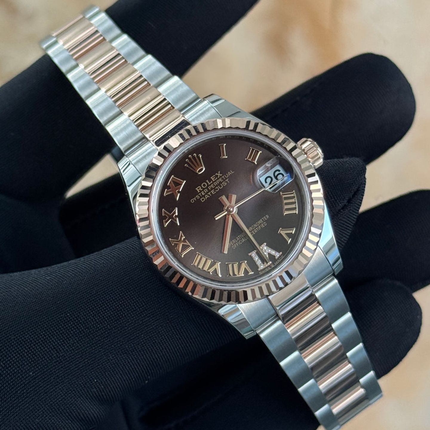 Rolex Datejust 31 278271 (2025) - Bruin wijzerplaat 31mm Goud/Staal (1/4)