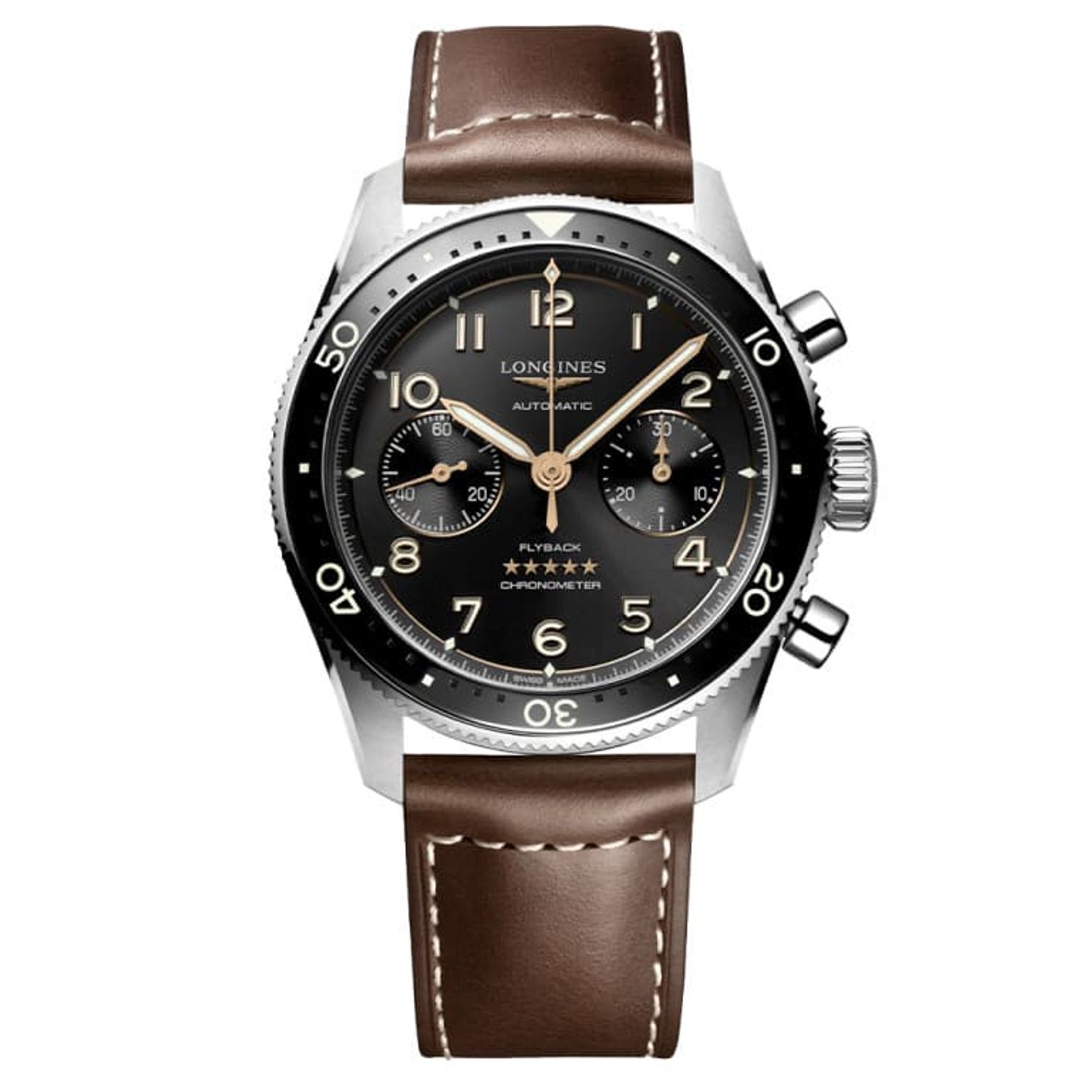 Longines Conquest Heritage L1.649.4.52.2 (2024) - Zwart wijzerplaat 38mm Staal (1/1)