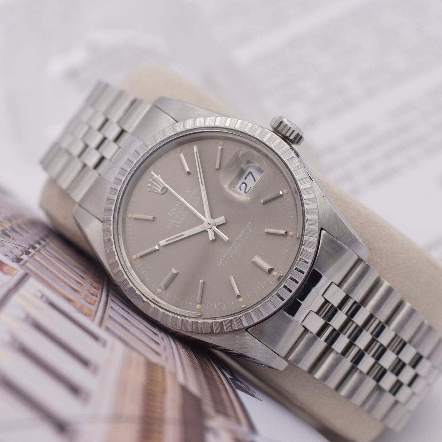 Rolex Datejust 36 16030 (1986) - Grey dial 36 mm Steel case (1/8)