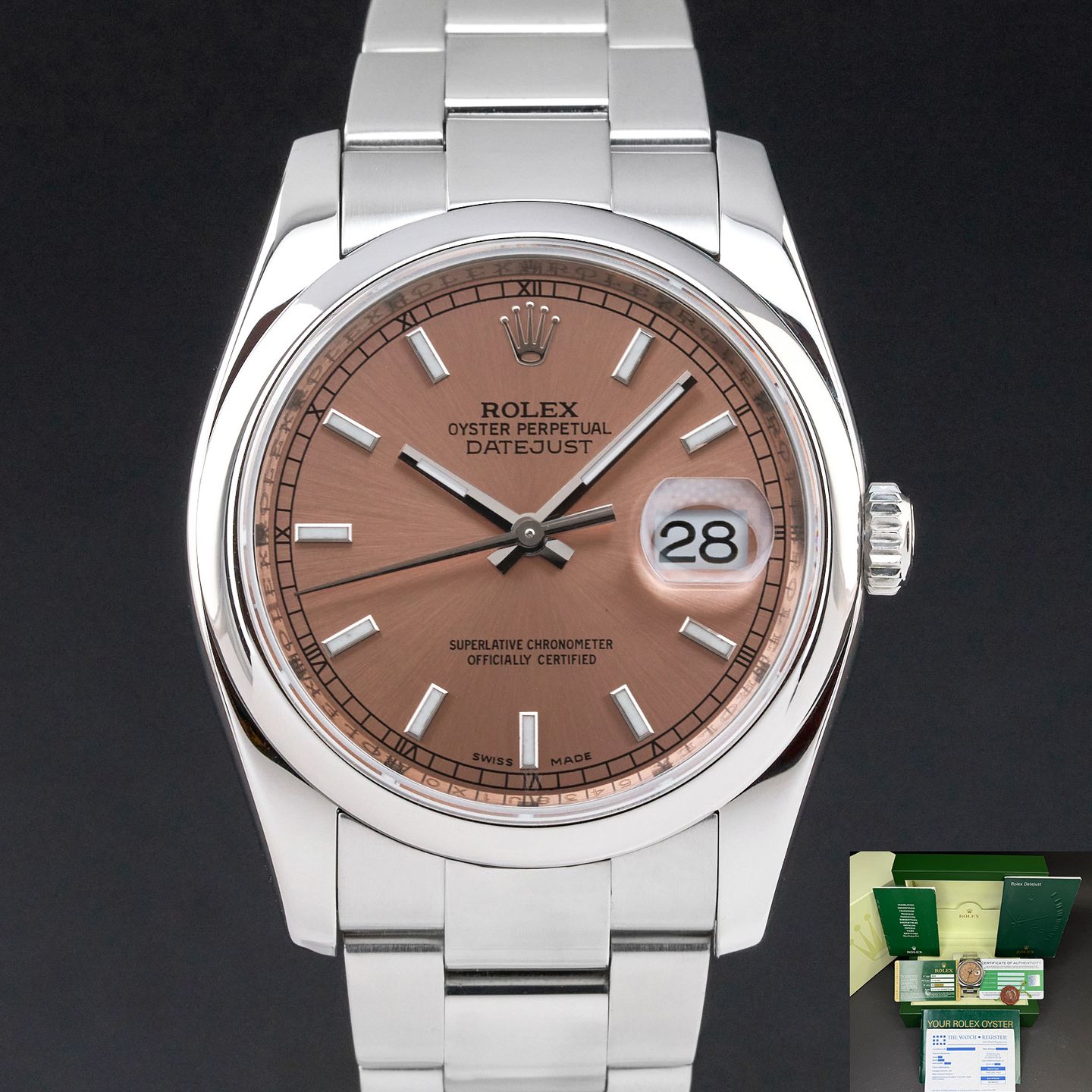 Rolex Datejust 36 116200 (2011) - 36mm Staal (1/8)
