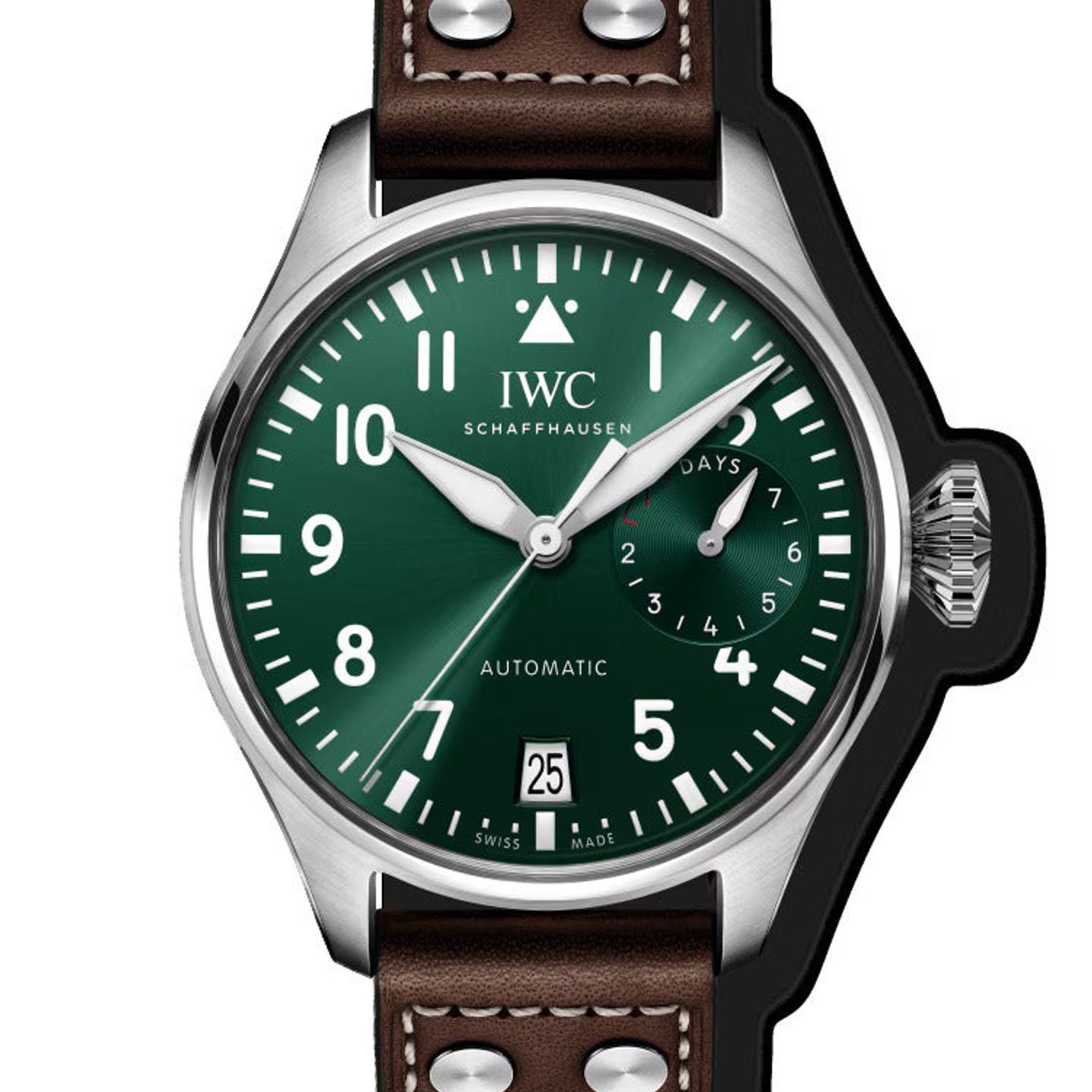 IWC Big Pilot IW501015 (2023) - Groen wijzerplaat 46mm Staal (1/1)