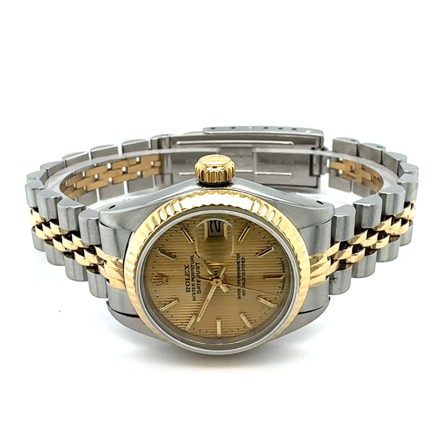 Rolex Lady-Datejust 69173 (1988) - Goud wijzerplaat 26mm Goud/Staal (1/8)