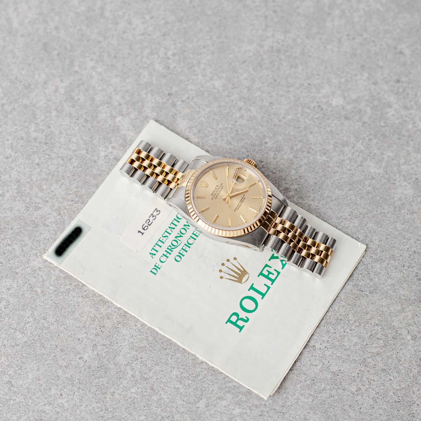 Rolex Datejust 36 16233 (1989) - 36 mm Gold/Steel case (3/8)