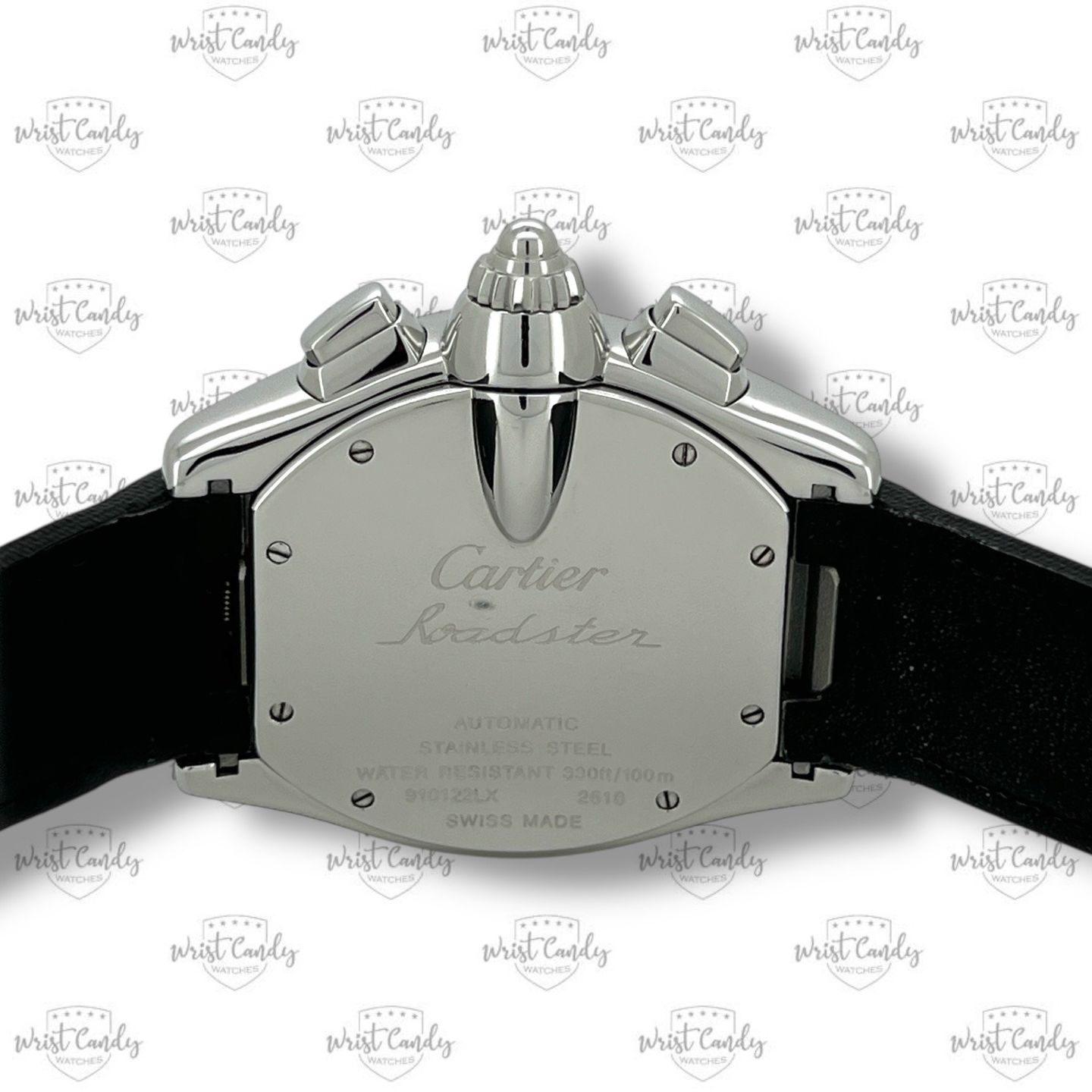 Cartier Roadster 2618 (Unknown (random serial)) - Black dial 40 mm Steel case (6/8)