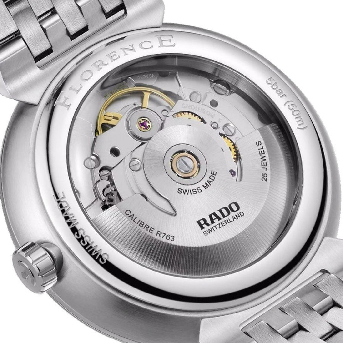 Rado Florence R48903153 (2026) - Zwart wijzerplaat 39mm Staal (3/4)