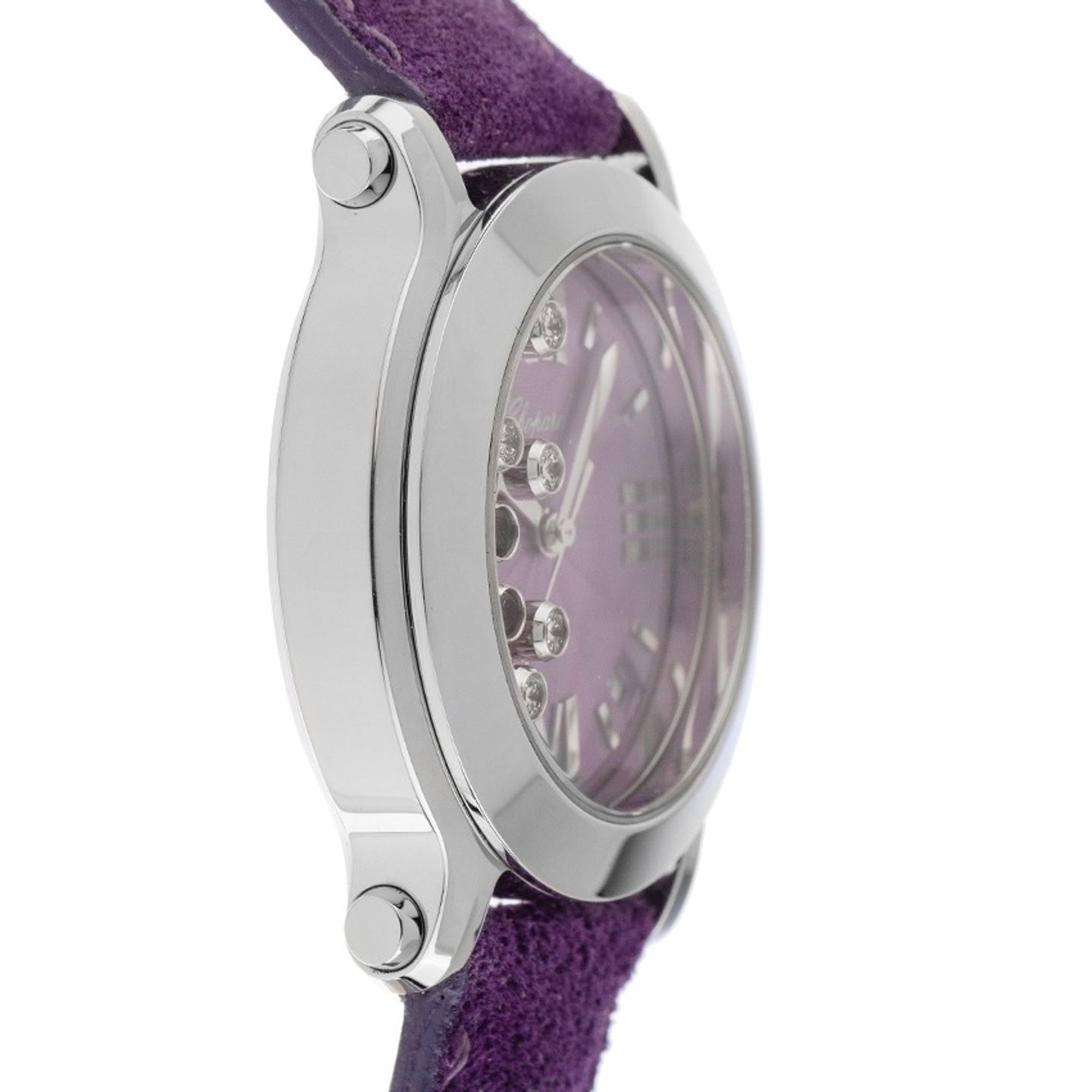 Chopard Happy Sport 8475 (2012) - Roze wijzerplaat 36mm Staal (5/7)