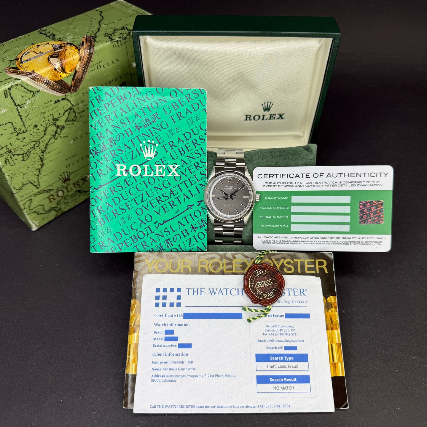 Rolex Air-King 5500 (1978) - Grey dial 34 mm Steel case (3/8)