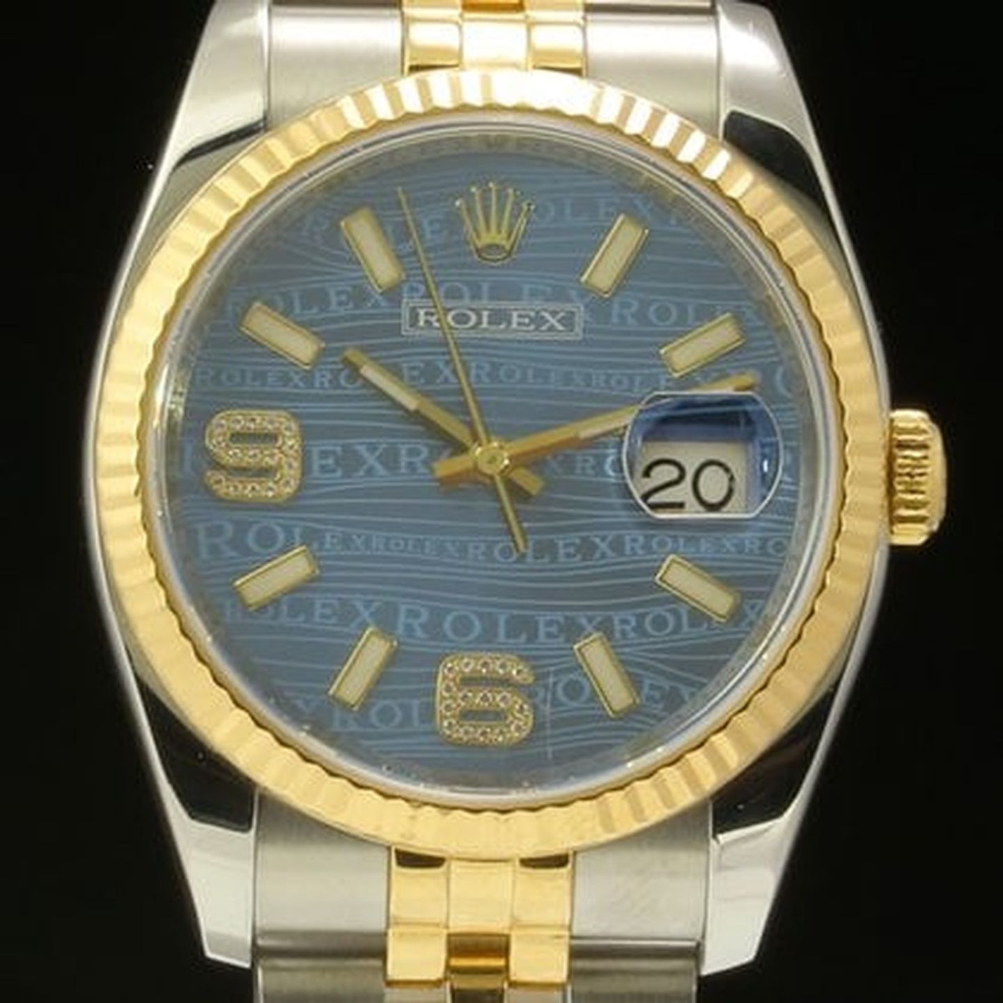 Rolex Datejust 36 116233 (2012) - Champagne dial 36 mm Gold/Steel case (3/7)