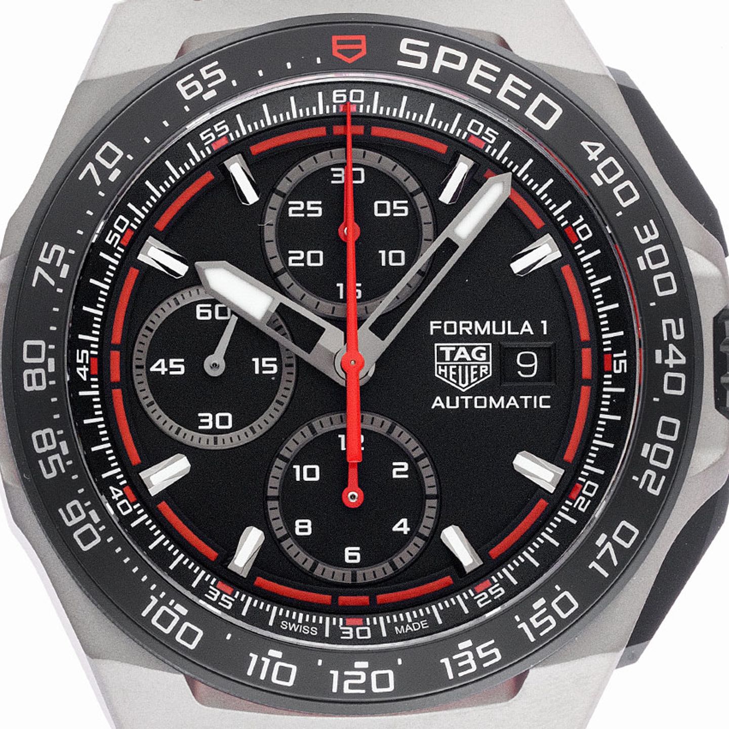 TAG Heuer Formula 1 CBZ2082.FT8096 (2025) - Zwart wijzerplaat 44mm Titanium (1/7)