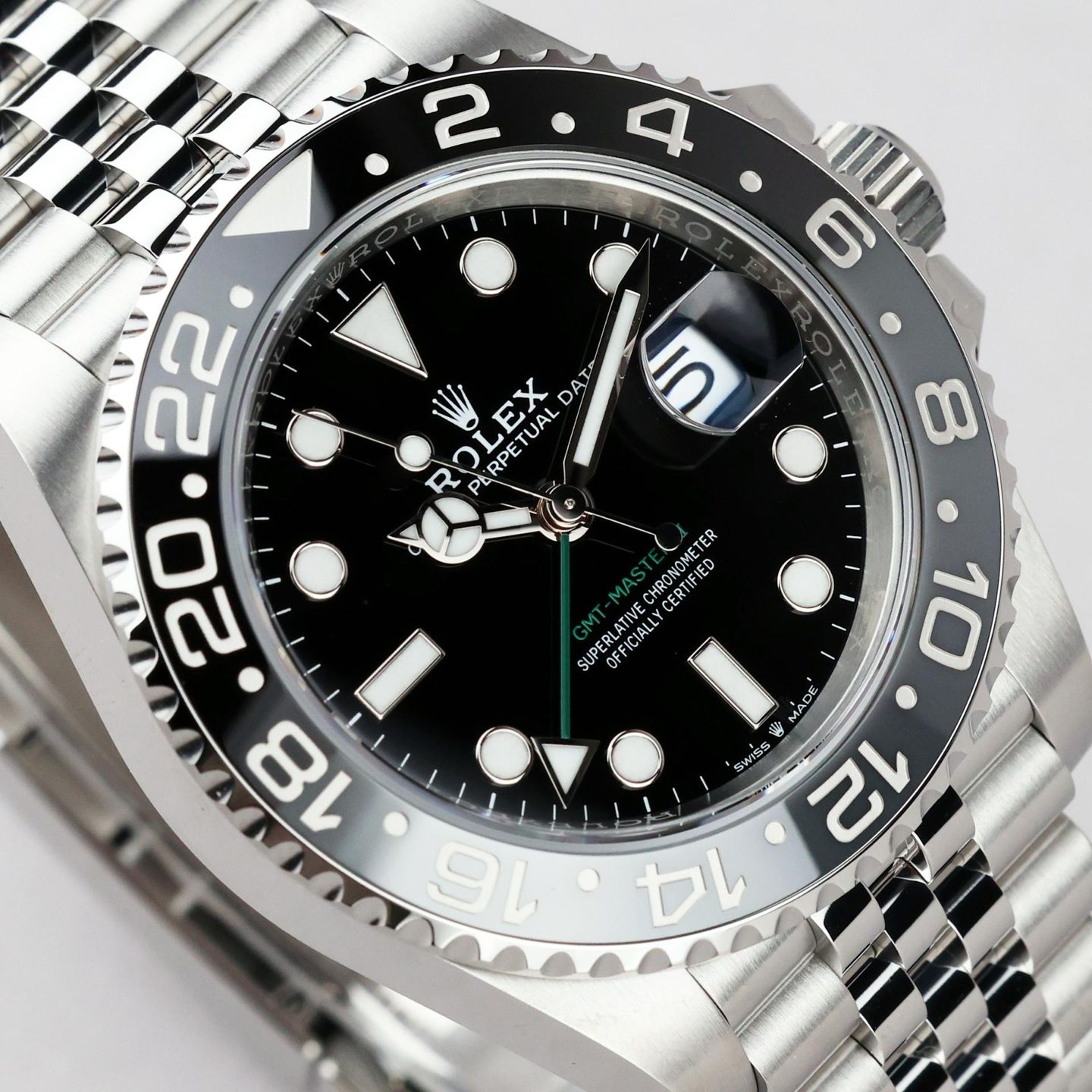 Rolex GMT-Master II 126710GRNR (2026) - Zwart wijzerplaat 40mm Staal (3/8)