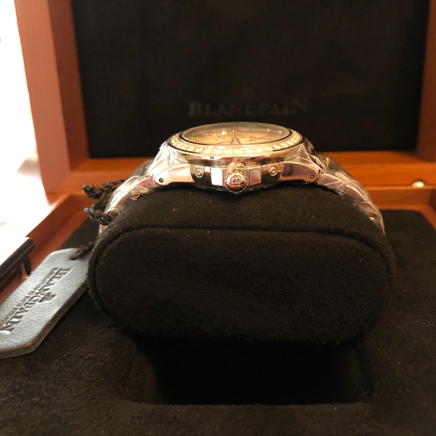 Blancpain Léman Moonphase 2360-4691A-71A (2022) - Parelmoer wijzerplaat 34mm Staal (3/8)