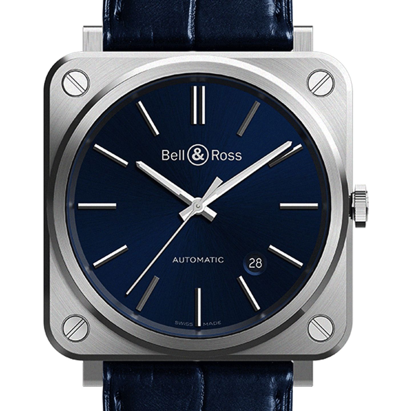 Bell & Ross BR S BRS92-BLU-ST/SCR (2024) - Blauw wijzerplaat 40mm Staal (1/3)