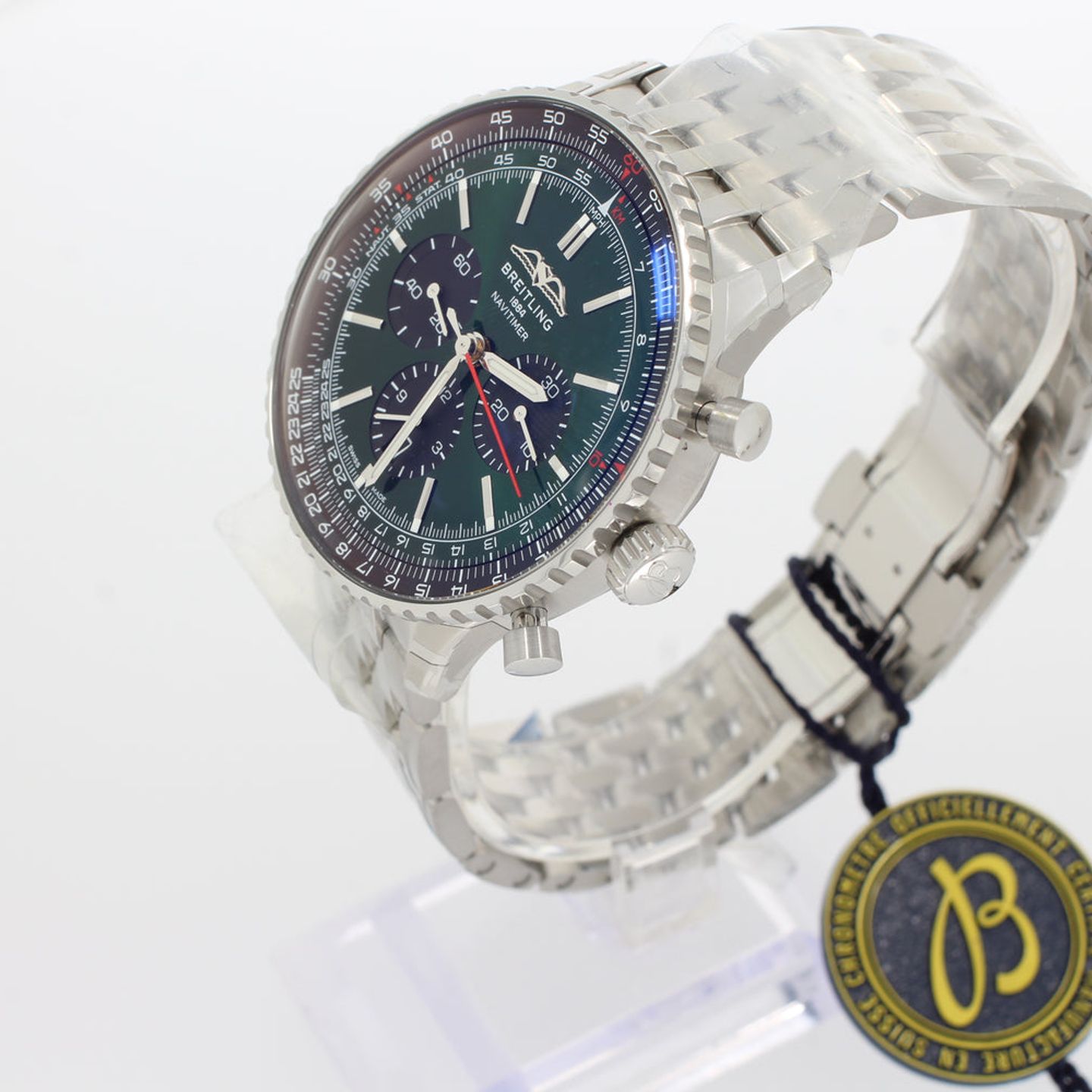 Breitling Navitimer 01 (46 MM) AB0137241L1A1 (2024) - Green dial 46 mm Steel case (3/5)