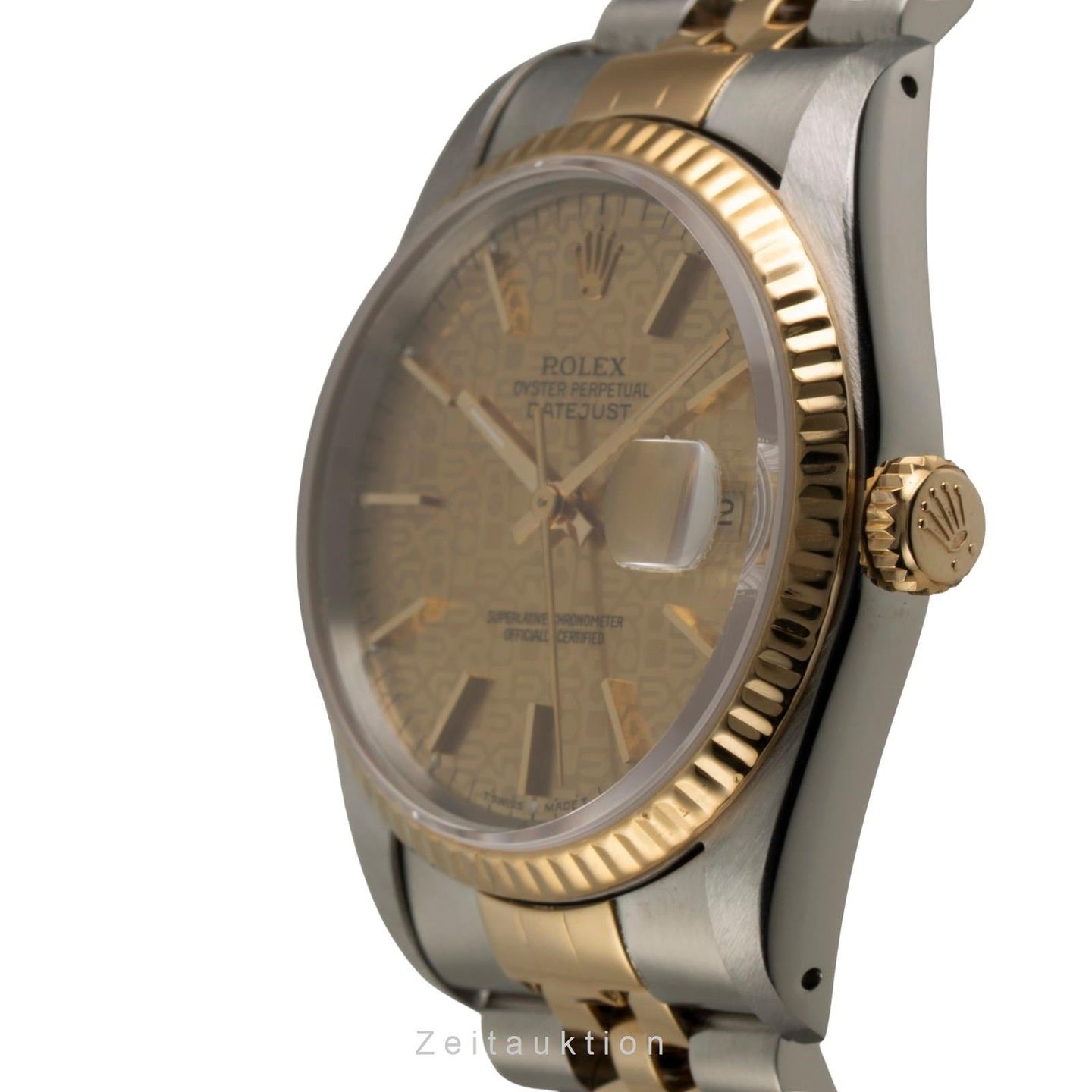 Rolex Datejust 36 16233 (1992) - Goud wijzerplaat 36mm Goud/Staal (5/8)