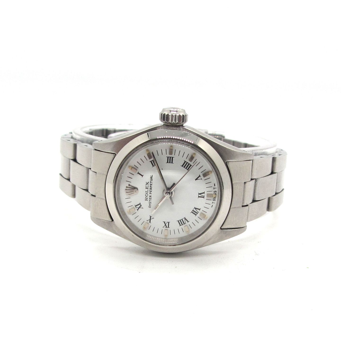 Rolex Oyster Perpetual 6618 (1972) - Wit wijzerplaat 26mm Staal (2/5)