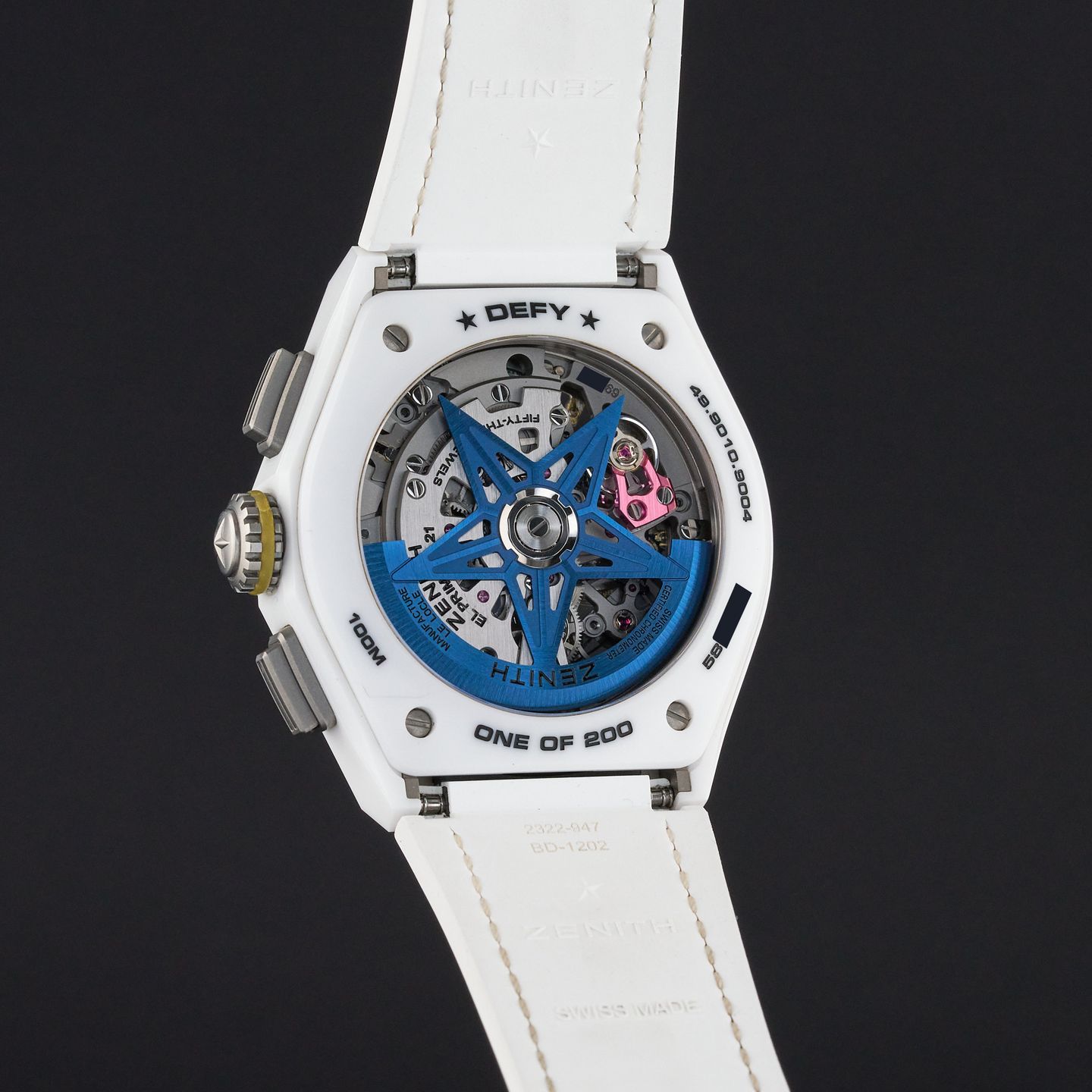 Zenith Defy El Primero 49.9010.9004/01.R947 (2022) - White dial 44 mm Ceramic case (7/8)