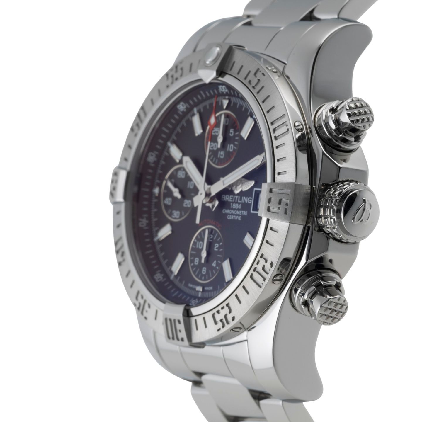 Breitling Avenger II A1338111/BC32 (Onbekend (willekeurig serienummer)) - Zwart wijzerplaat 43mm Staal (6/8)