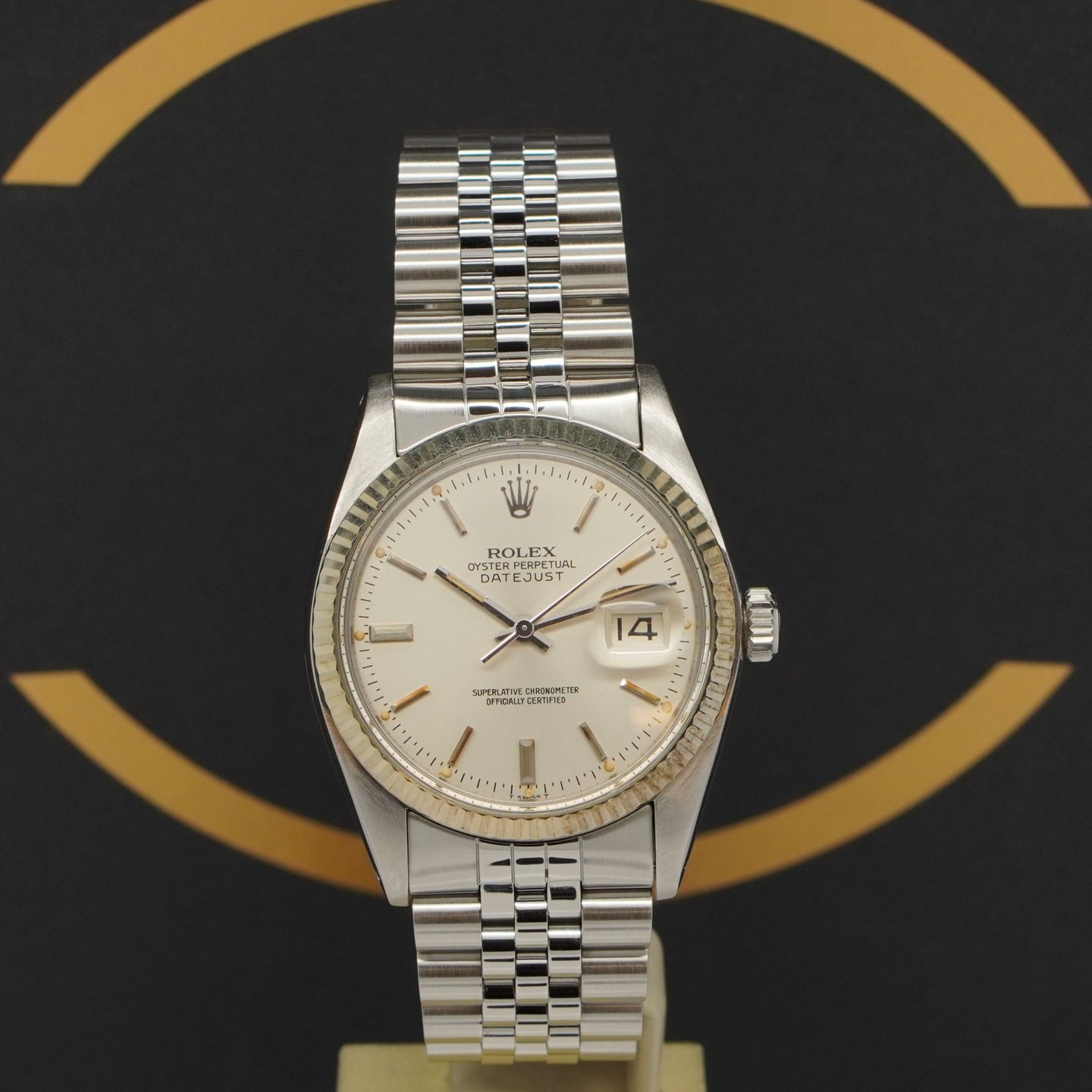 Rolex Datejust 36 16014 (1981) - Zilver wijzerplaat 36mm Staal (1/6)