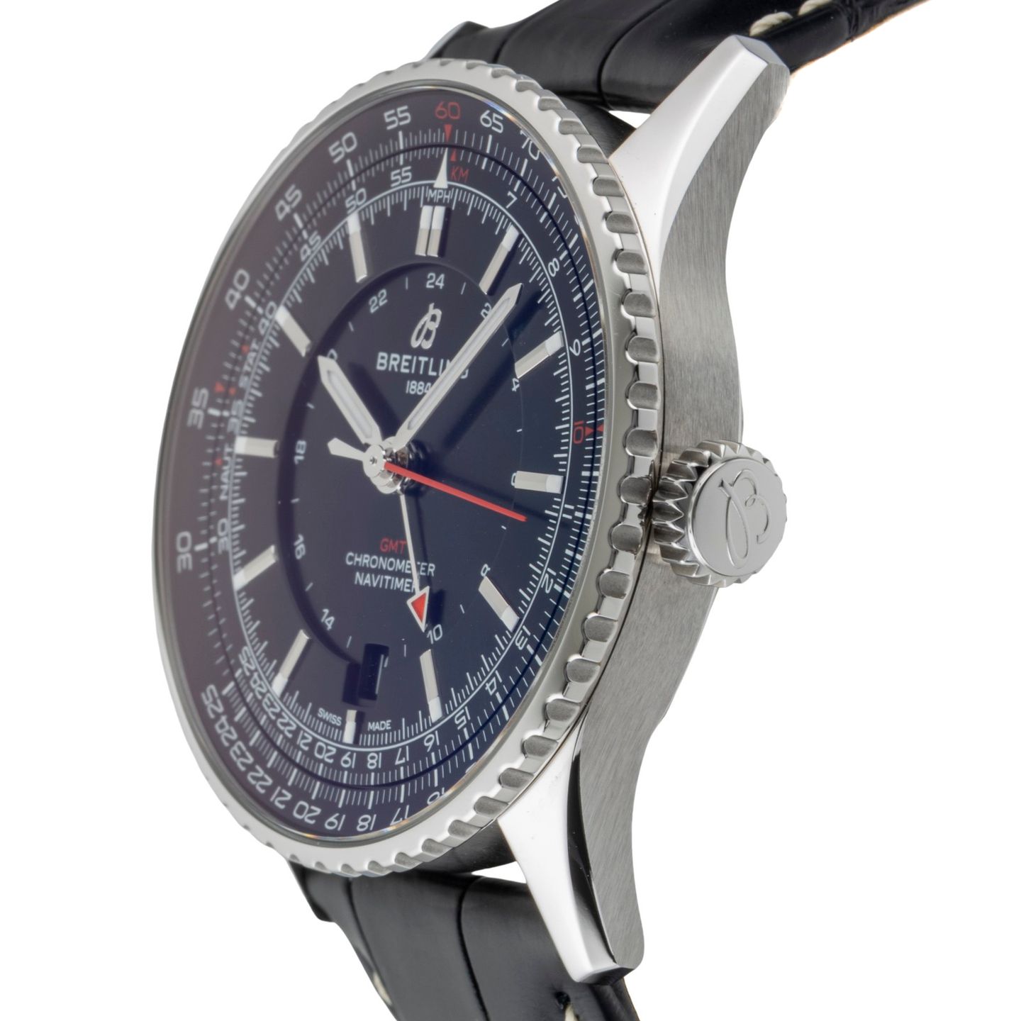 Breitling Navitimer GMT A32310251B1P1 (Onbekend (willekeurig serienummer)) - Zwart wijzerplaat 41mm Staal (6/8)
