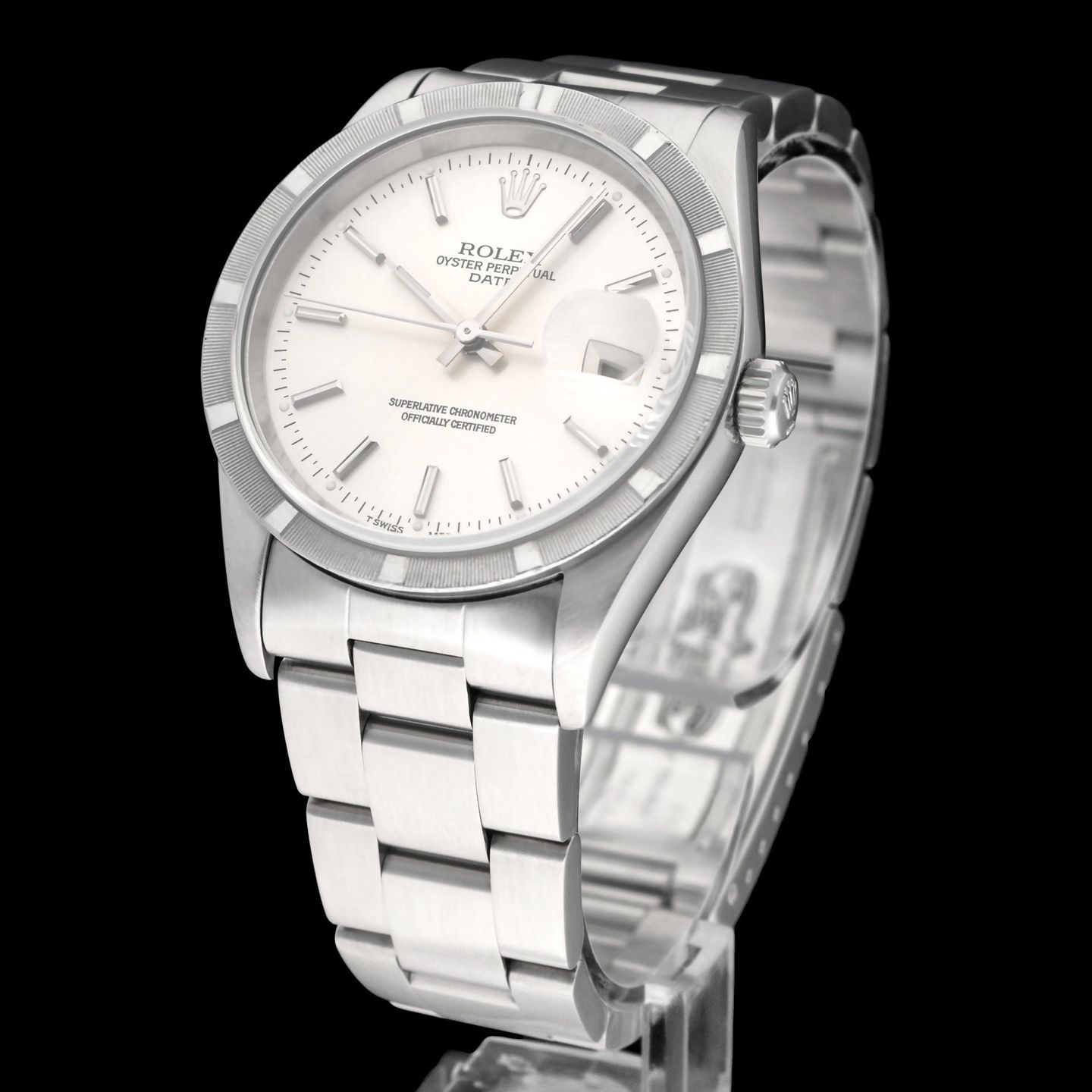 Rolex Oyster Perpetual Date 15210 (1996) - 34 mm Steel case (2/7)