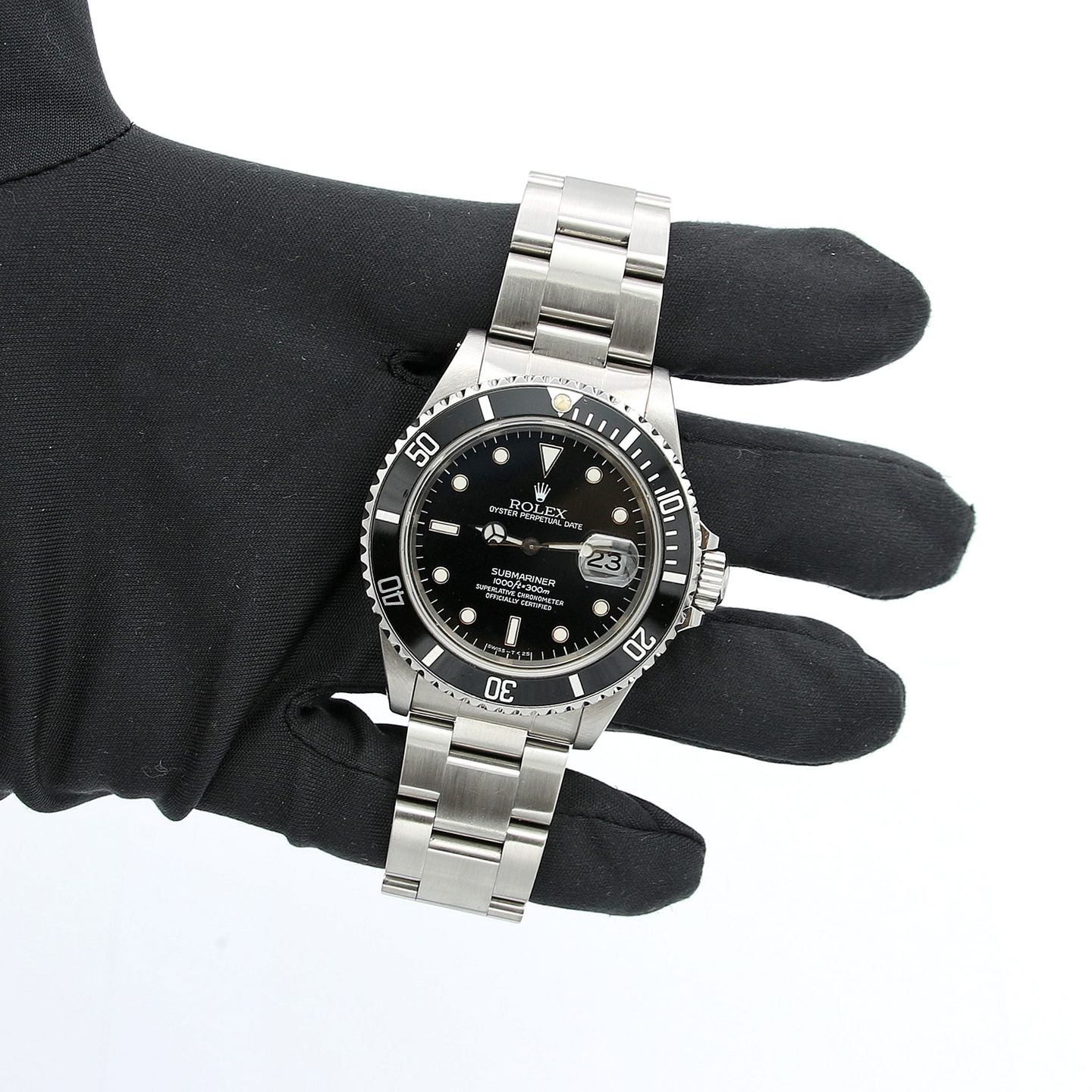 Rolex Submariner Date 16610 (Onbekend (willekeurig serienummer)) - Zwart wijzerplaat 40mm Staal (2/8)