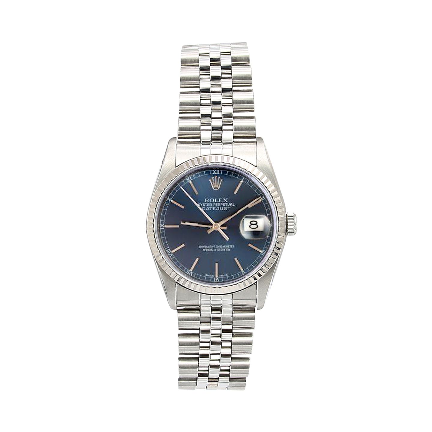 Rolex Datejust 36 16234 (Unknown (random serial)) - Blue dial 36 mm Steel case (1/6)