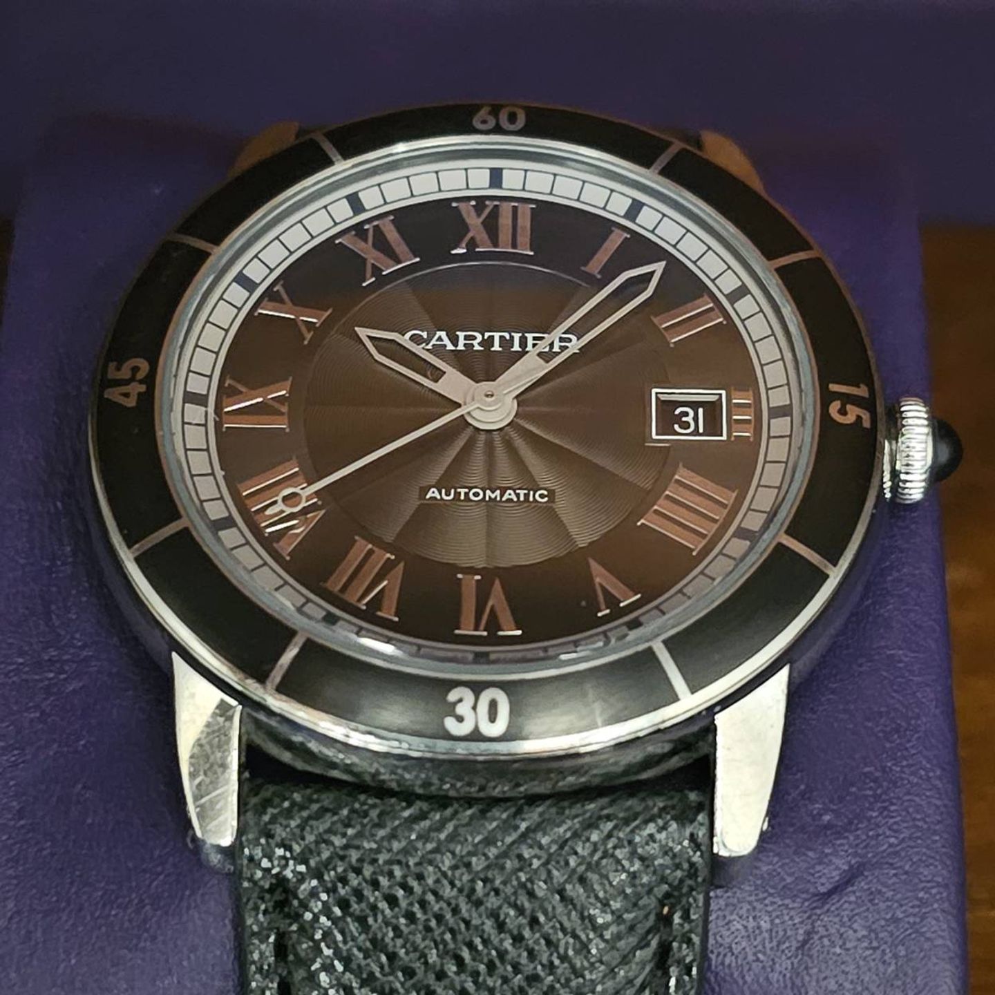 Cartier Ronde Croisière de Cartier WSRN0003 (2019) - Grey dial 42 mm Steel case (1/5)