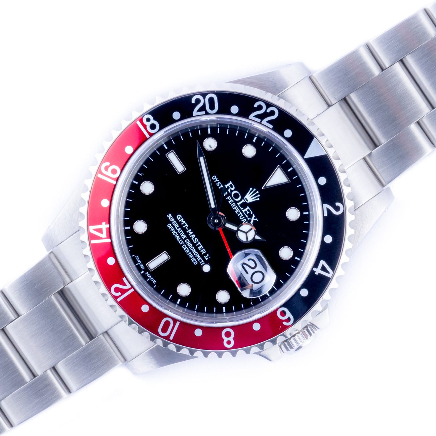 Rolex GMT-Master II 16710 (2000) - Zwart wijzerplaat 40mm Staal (1/8)