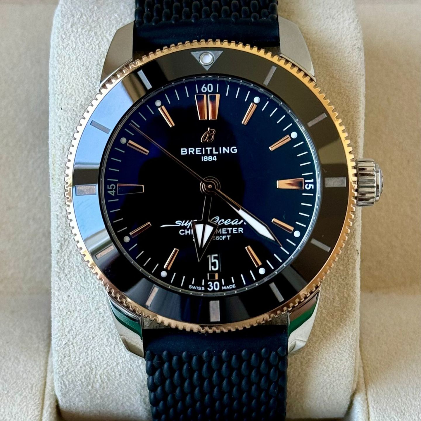 Breitling Superocean Heritage UB2030121B1S1 (2018) - Zwart wijzerplaat 44mm Staal (2/7)