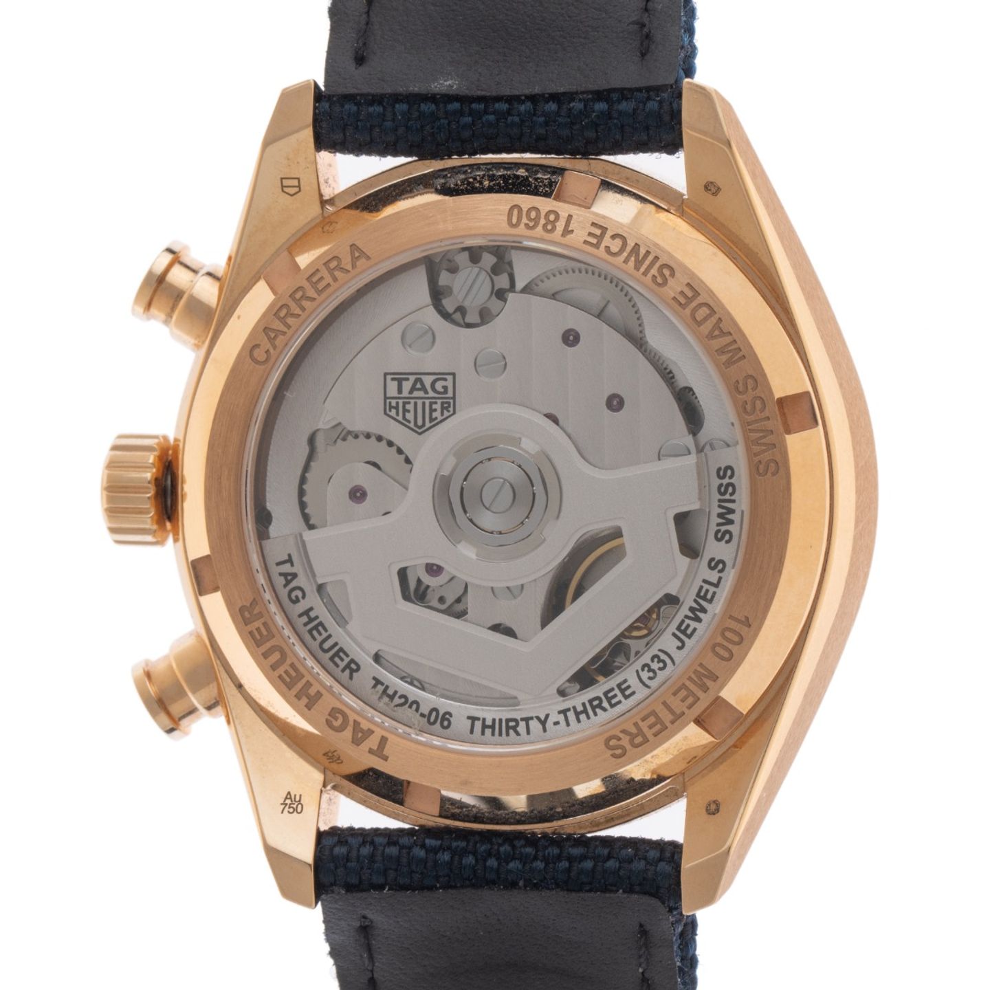 TAG Heuer Carrera CBS2241.FN8023 (2025) - Blauw wijzerplaat 39mm Roségoud (6/7)