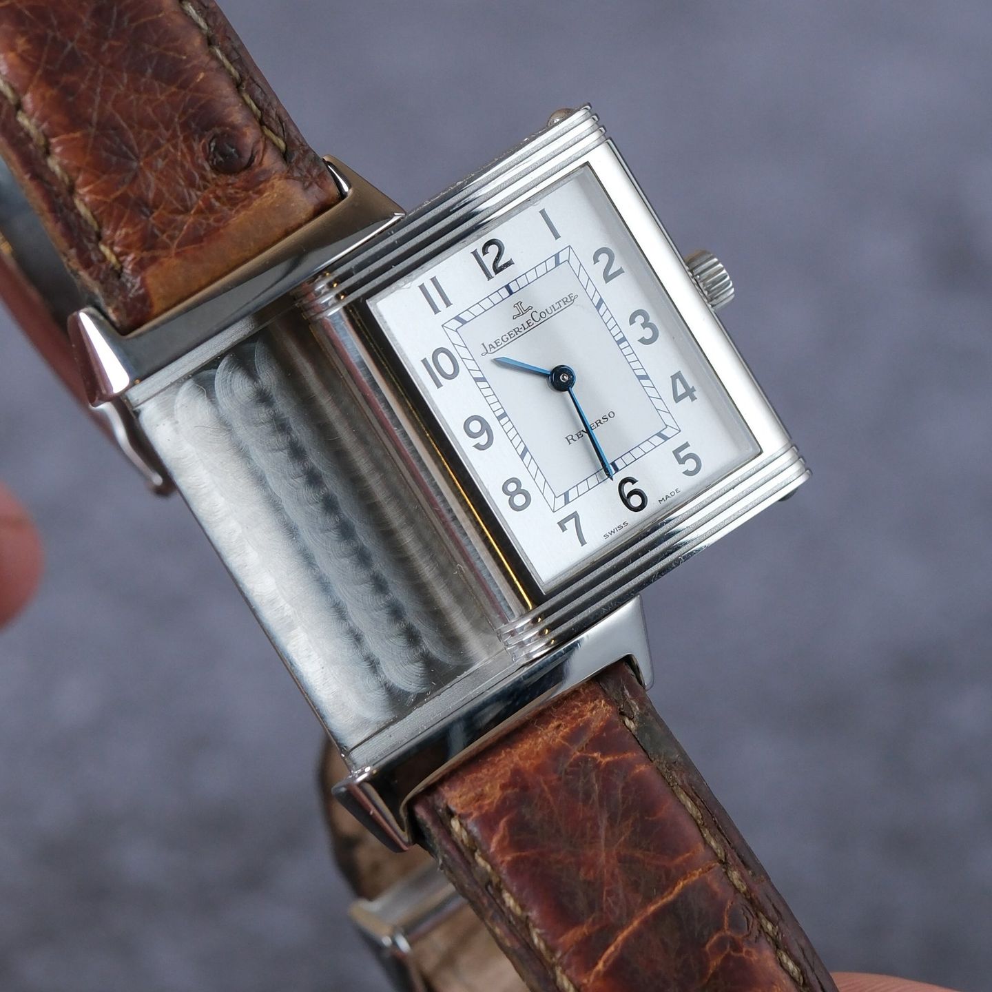 Jaeger-LeCoultre Reverso Classique 252.8.86 (Unknown (random serial)) - Silver dial 23 mm Steel case (5/7)