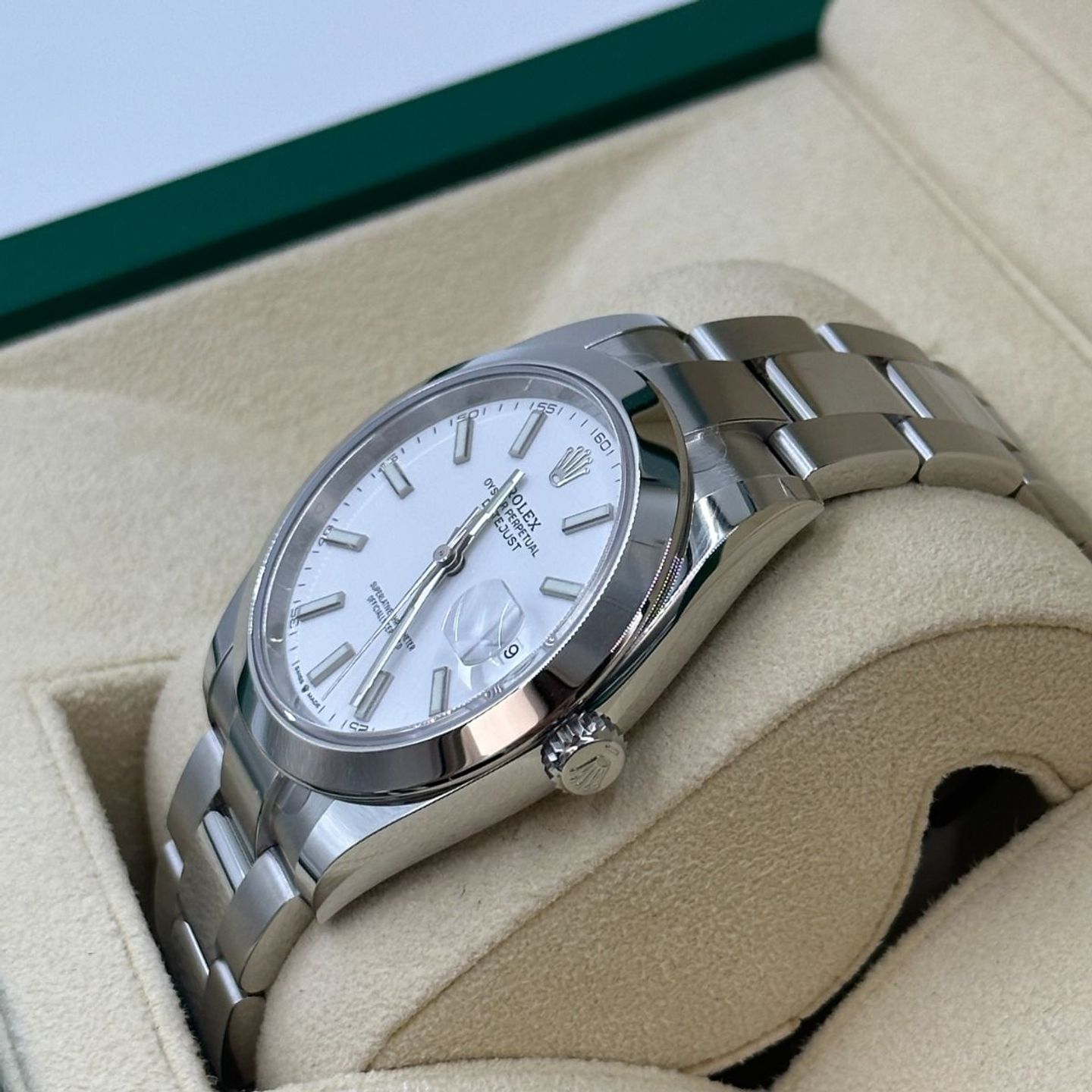 Rolex Datejust 41 126300 (2024) - Wit wijzerplaat 41mm Staal (6/8)