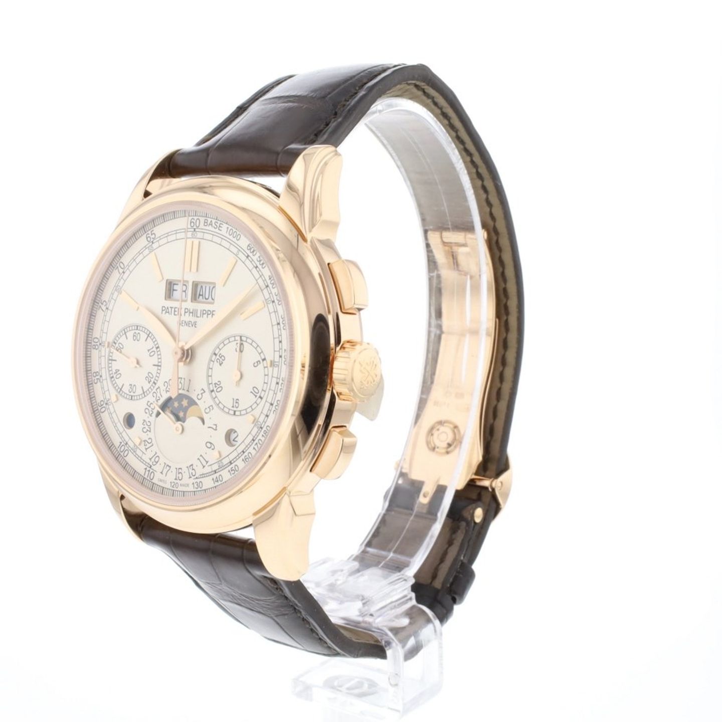 Patek Philippe Perpetual Calendar Chronograph 5270R (2017) - Silver dial 42 mm Rose Gold case (2/6)