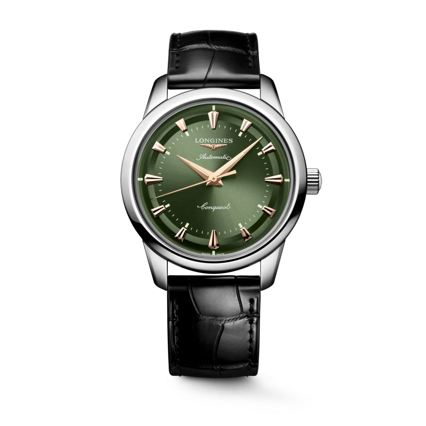 Longines Conquest Heritage L1.650.4.02.2 (2025) - Green dial 40 mm Steel case (1/1)