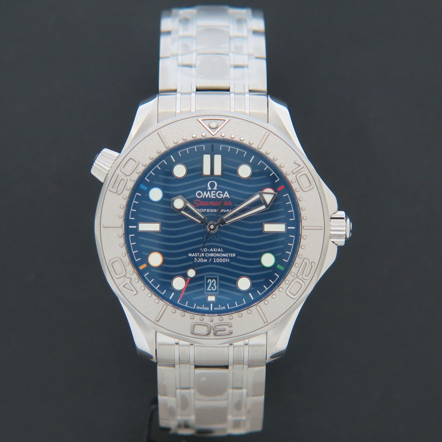 Omega Seamaster Diver 300 M 522.30.42.20.03.001 (2022) - Blue dial 42 mm Steel case (3/4)