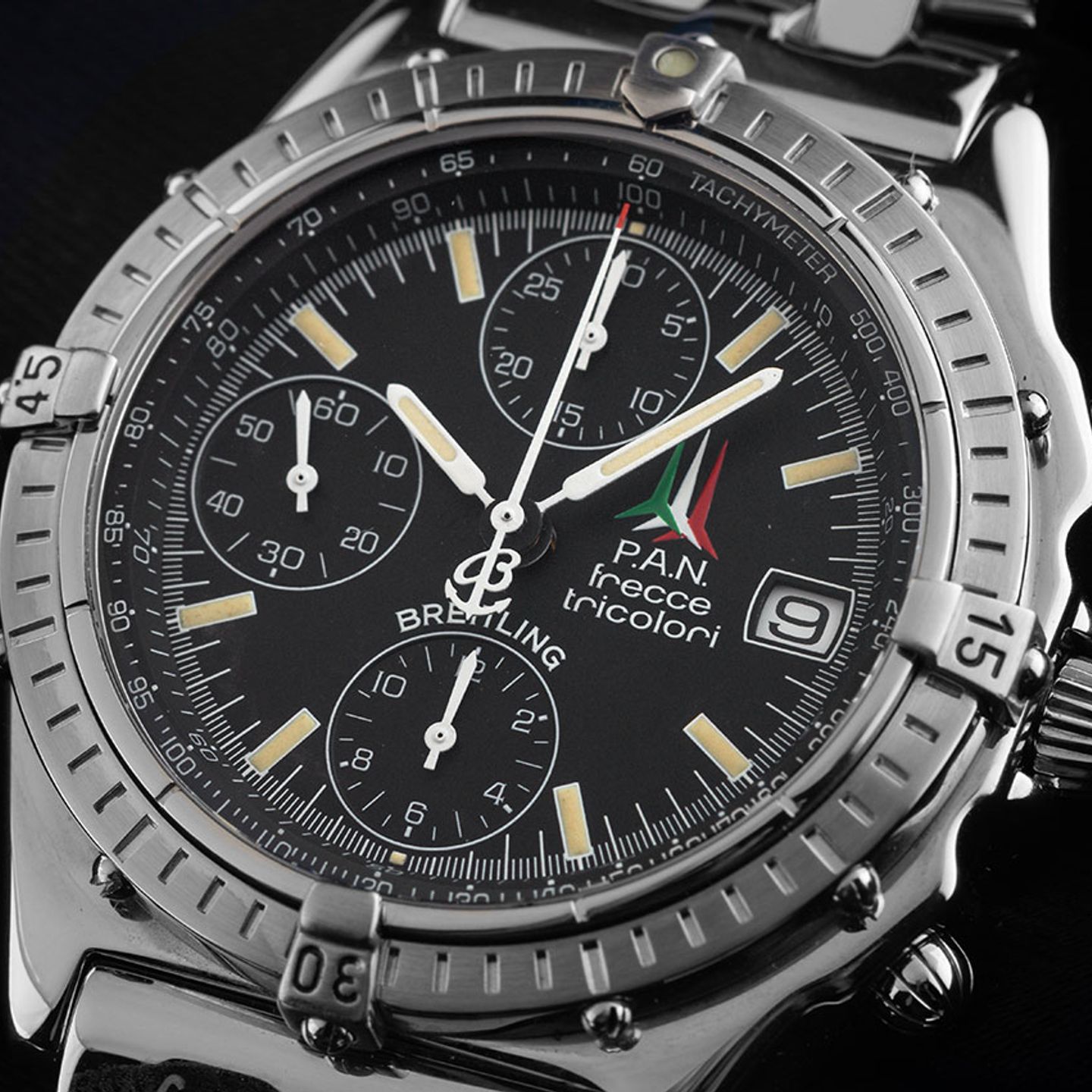 Breitling Chronomat A13050.1 (1998) - Black dial 39 mm Steel case (3/8)