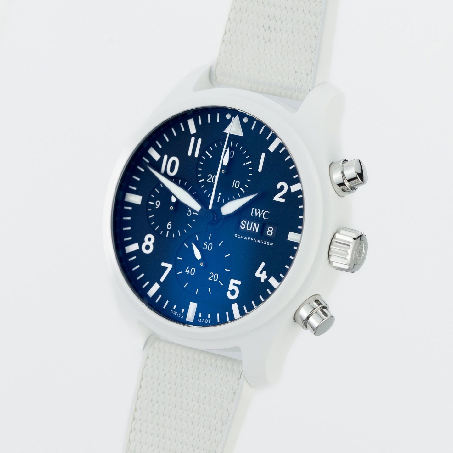 IWC Pilot Chronograph Top Gun IW389105 (2022) - Zwart wijzerplaat 45mm Keramiek (3/8)