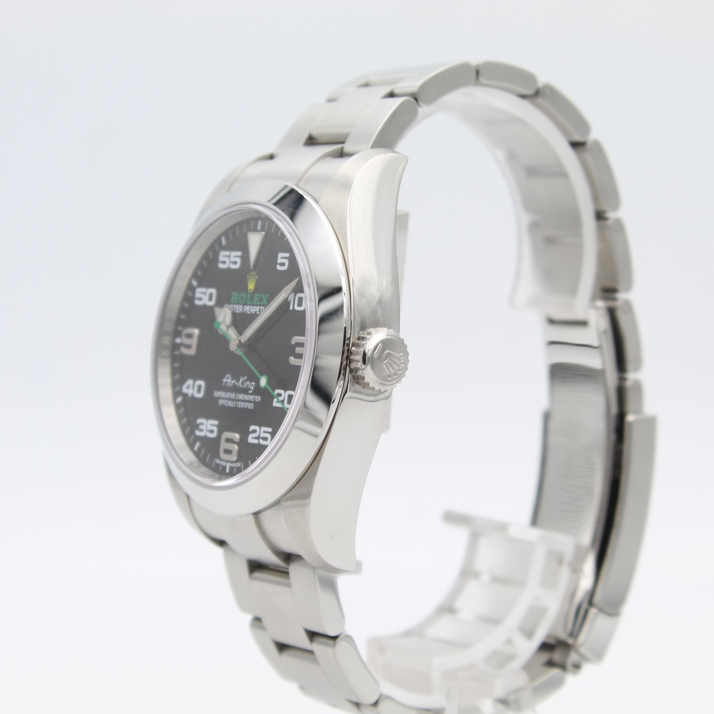 Rolex Air-King 116900 (2020) - Zwart wijzerplaat 40mm Staal (3/8)