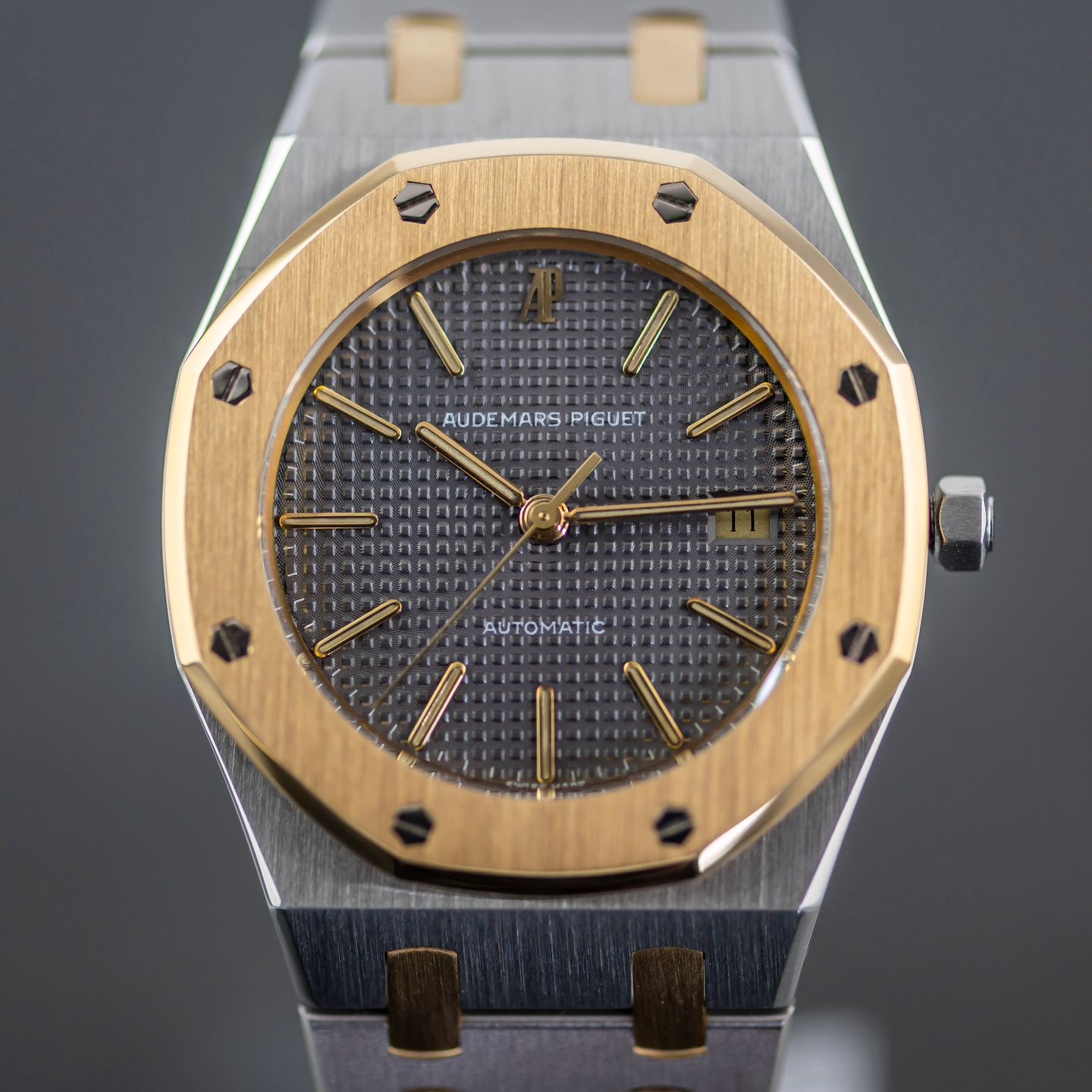 Audemars Piguet Royal Oak 14486SA.OO.0477SA.01 (1994) - Grijs wijzerplaat 36mm Goud/Staal (8/8)